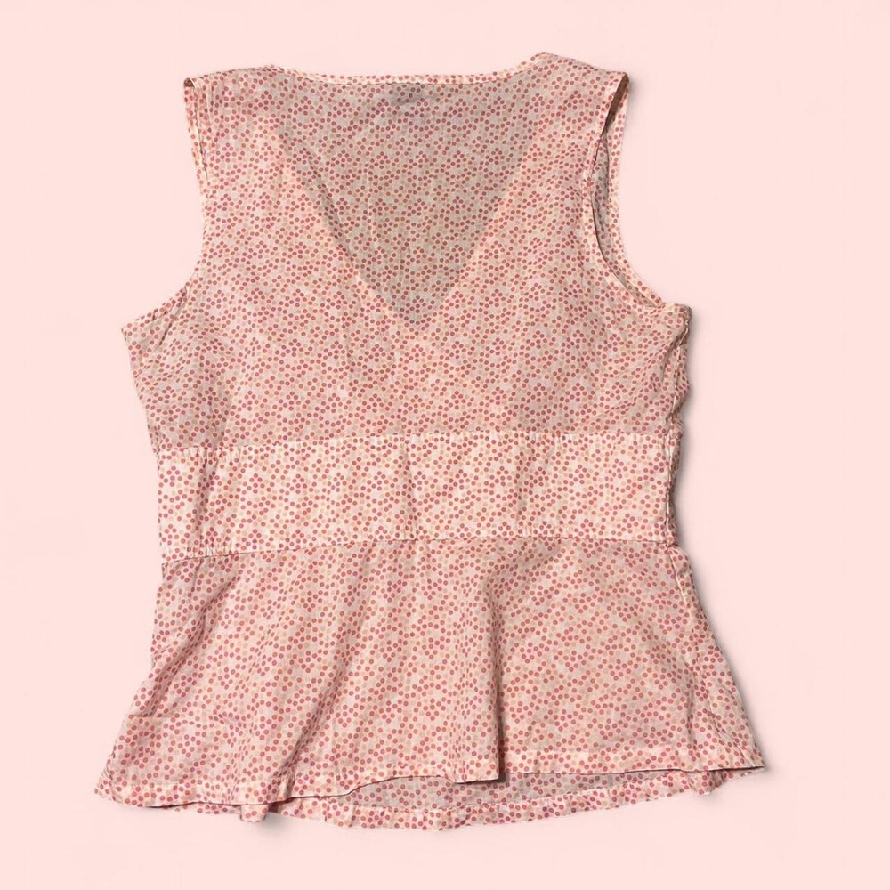Y2K Gap Polka Dot Cotton Babydoll Top Size Medium Twee Coquette Downtown Girl - Picture 7 of 7
